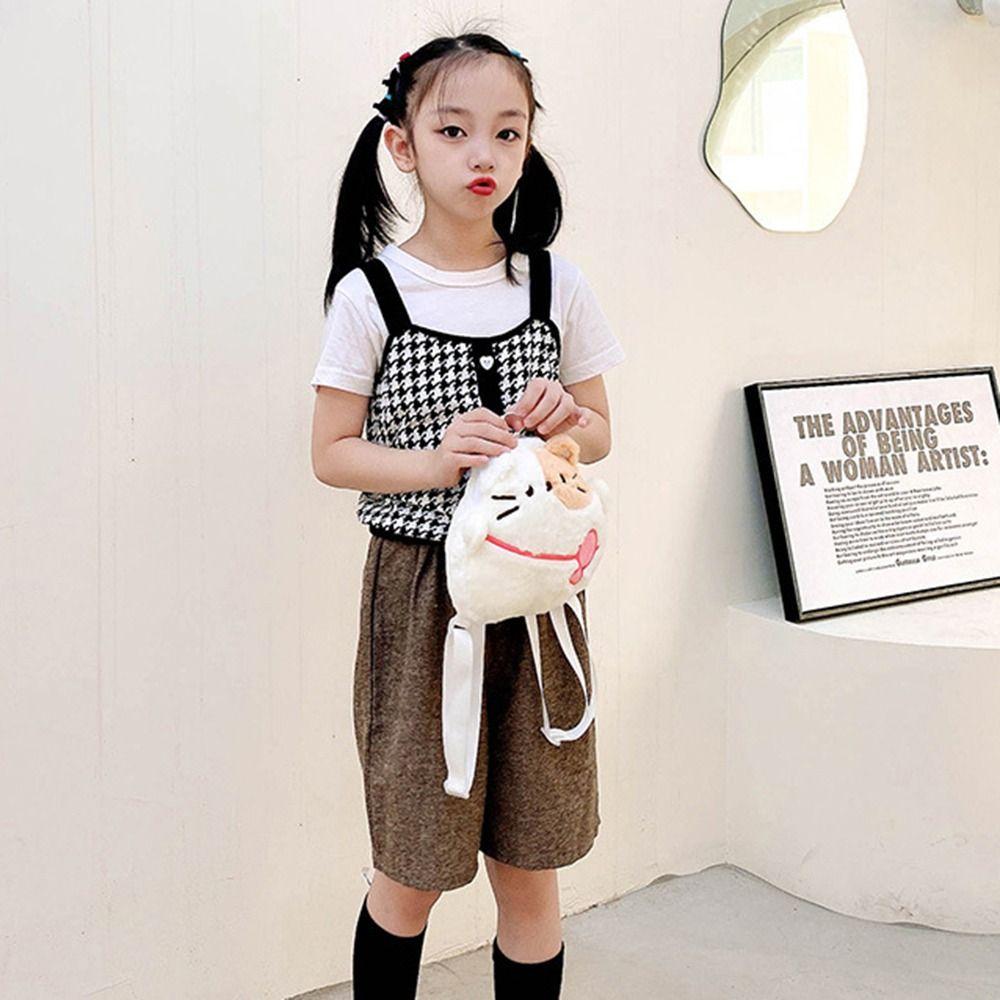 Penguin Cartoon Plush Backpack Pig Animal Plush Backpack Fashion Cartoon Plush Schoolbag Children