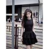 Atmospheric Wear Sleeveless Small Black Dress, Fishing Dating Birthday Dress, High-end Super Good-looking Dress