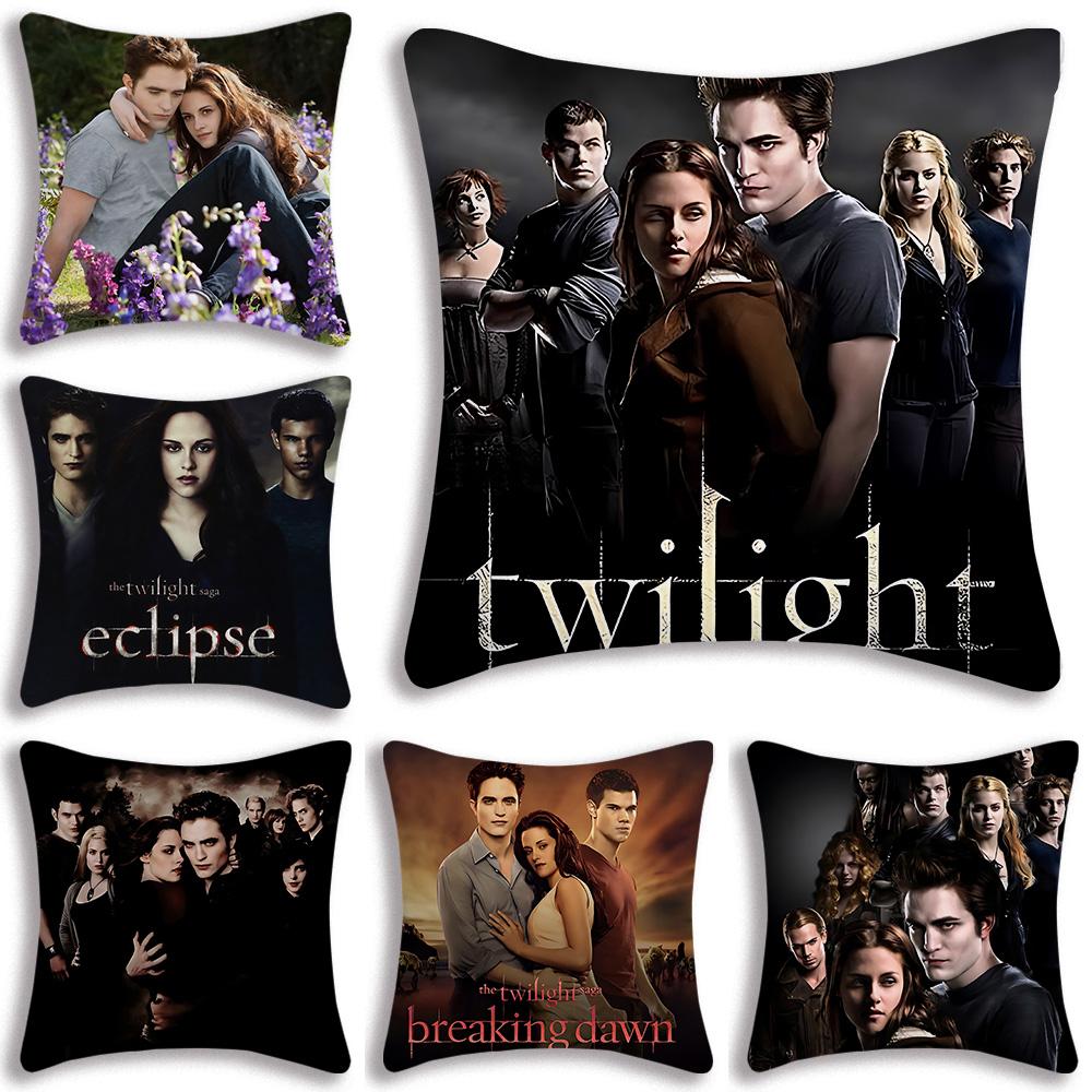Classic Movie For Twilights Pillow Covers Cartoon Sofa Decorative Home Double-sided Printing Short Plush Cute Cushion Cover