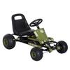 Go Kart a Pedali per Bambini Macchina Giocattolo Sedile Regolabile Sistema Frenante per 3 - 6 Anni Verde 99 x 65 x 56 cm