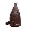 1PC Chest Small Backpack, Fashionable Sports Pu Crossbody Shoulder Bag, Earphone Hole, Large Capacity Men's Breast Bag.