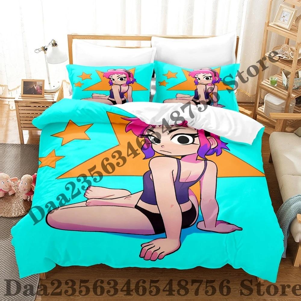 Scott Pilgrim Takes Off Bedding Set Single Twin Full Queen King Size Bed Set Adult Kid Bedroom Duvetcover Sets Bed Sheet Set