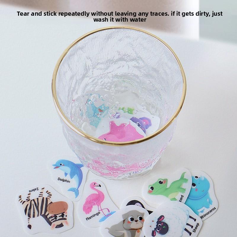 Educational Sticker Kids Book With Animal Dinosaur Pattern For Recognition Skill