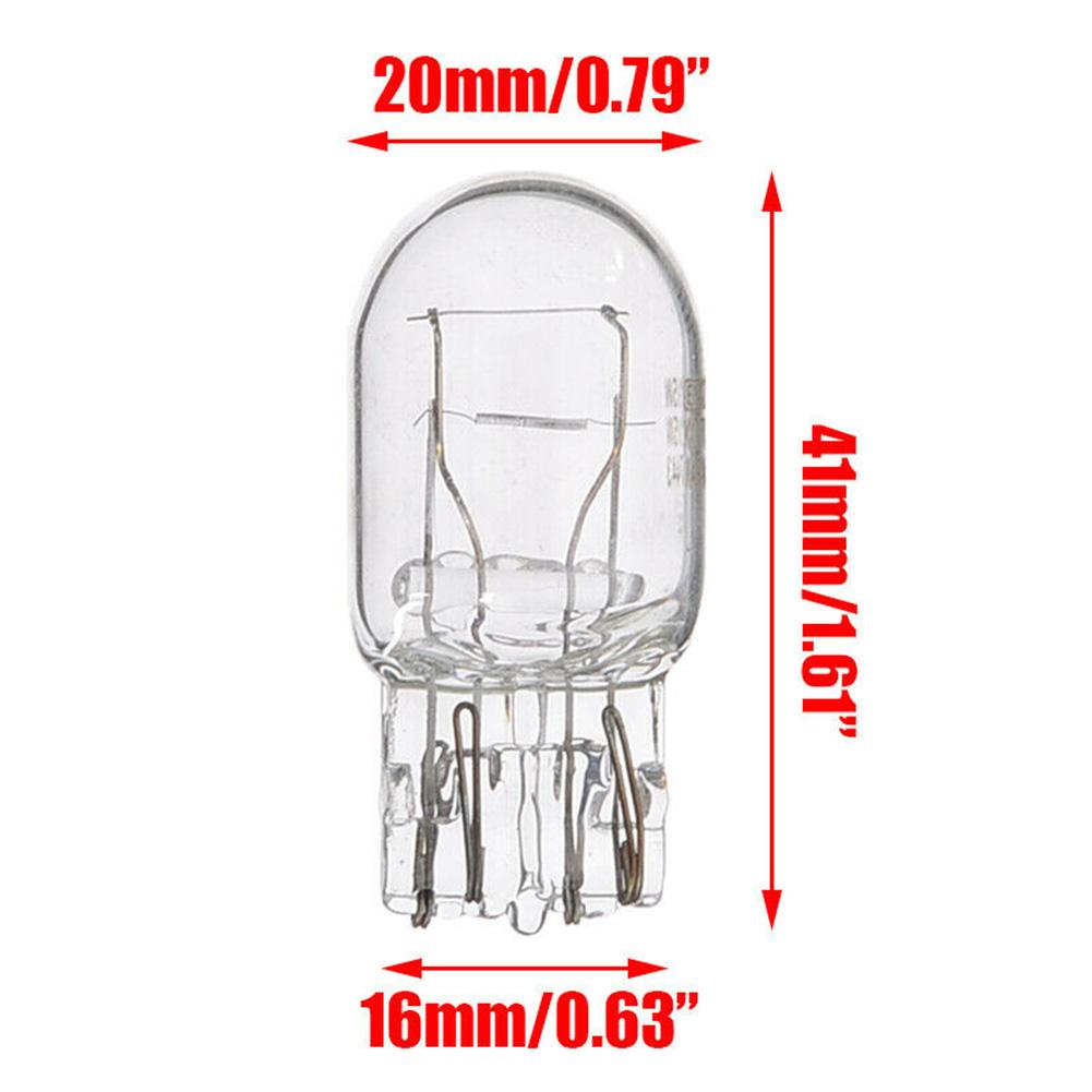 10pcs T20 7443 7440 Signal Light W21/5W Clear Glass DRL Daytime Running Lights Turn Stop Signal Brake Tail Light Bulbs Bulbs 7