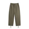 Li Ning Sports Lifestyle Series Solid Color Mid Waist Breathable Versatile Straight Loose Casual Pants Men Bottoms Military-Green AKXV033-2