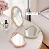 Simple Desktop Cream-Style Cloud Makeup Mirror for Dorm Rooms