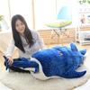 Whale Shark Plush Body Pillow Long Cute Fish Suffed Doll Sofa Decorative Body Pillow Large Whale Shark Back Plush Cushion Decor