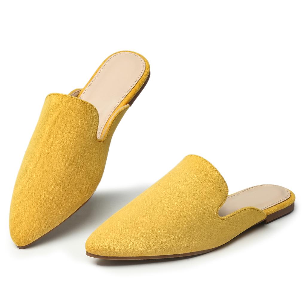 Nya Hösttofflor För Kvinnor Tofflor Damers Vardagliga Och Bekväma Platta Skor Damers Mules Mjuka Läder Tofflor