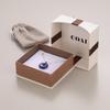 [KOAI] Lapis Lazuli Pea Disc December Birthstone Power Stone Necklace for Women