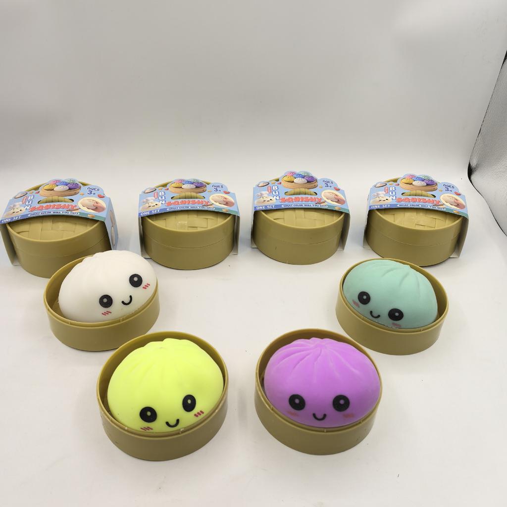 Dumpling Squishy Toy Anti-Stress Toy For Hands Sensory Toy Stress Relief Products Office Desk Toys 4 Colors Squishy Stress Ball