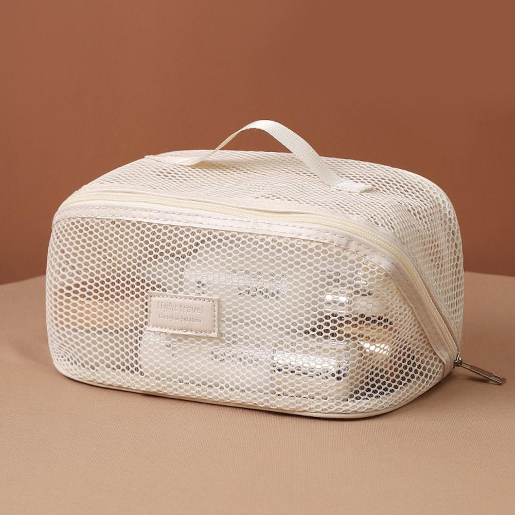 Transparent Mesh Women's Cosmetic Bag