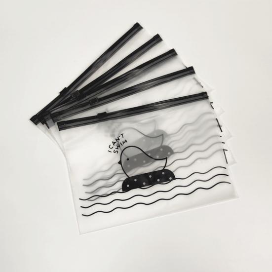5 Teile/satz mit Reißverschluss PVC Nützliche Cartoon PVC Vogel Unterwäsche Lagerung Beutel Unterwäsche Sortierung Tasche