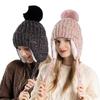 Winter Korean Version Hairball Color Wool Hat Cold Protection Ear Protection Knitted Hat Plush Thermal Pullover Hat Children