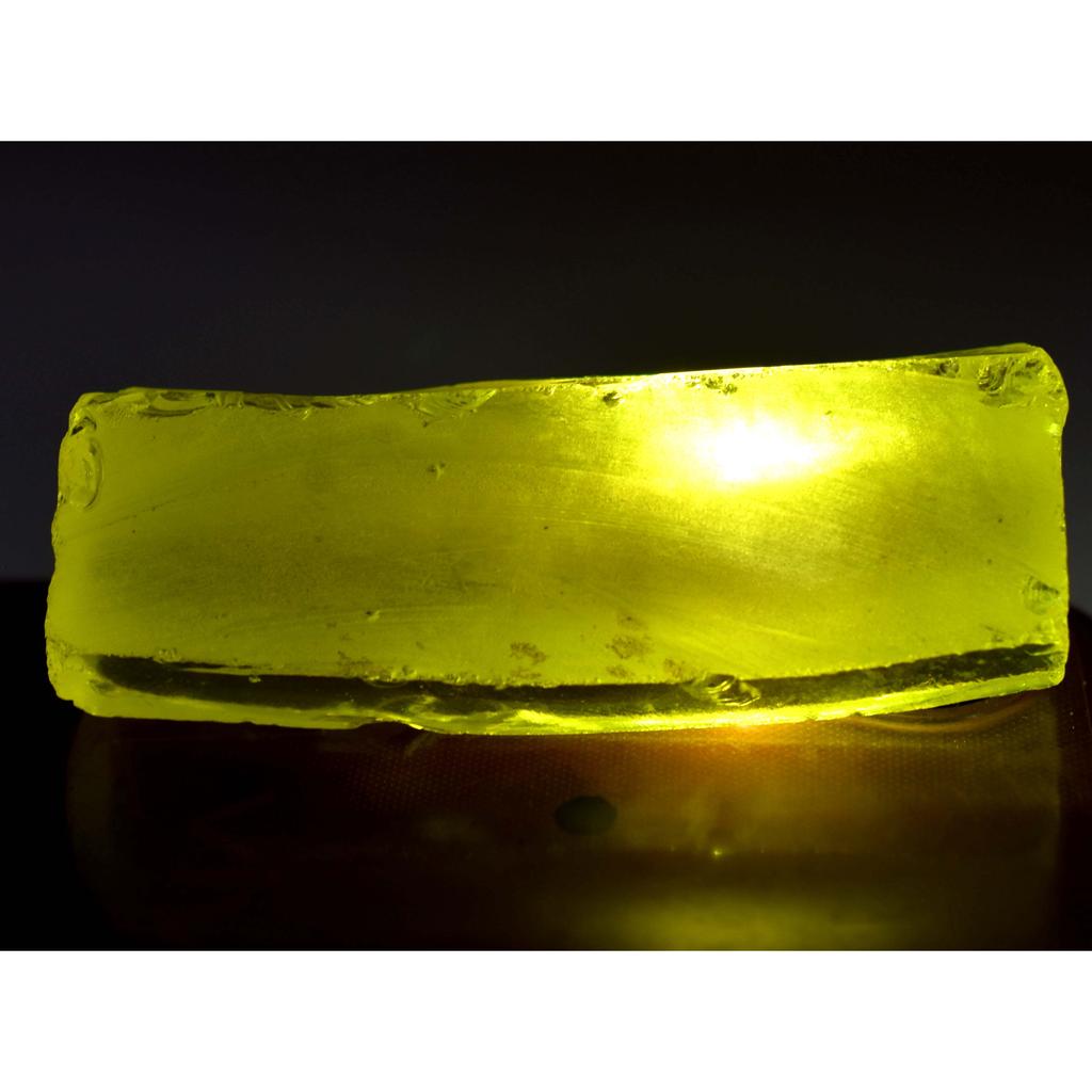 Sapphire ROUGH Huge Size 290.47 Ct NATURAL CERTIFIED Yellow Loose Gemstone. S-0009