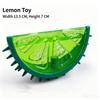 Elastic Surface Cooling Chew Toy Multi Shades Fruit Chew Toy Squeaky Dog Toy  Puppy Teething