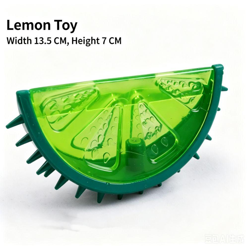 Elastic Surface Cooling Chew Toy Multi Shades Fruit Chew Toy Squeaky Dog Toy  Puppy Teething
