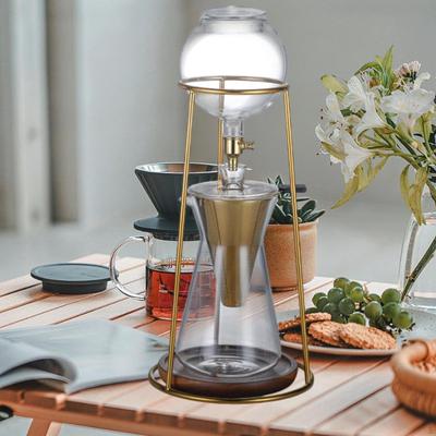Ice Drip Coffee Maker Pot Accessories Glass 700ml Adjustable Water Flowing Cold Brew