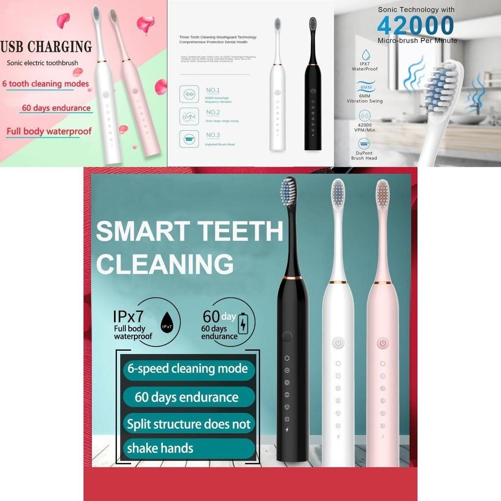 Advanced Ipx7 Waterproof Sonic Electric Toothbrush For Deep Oral Cleaning