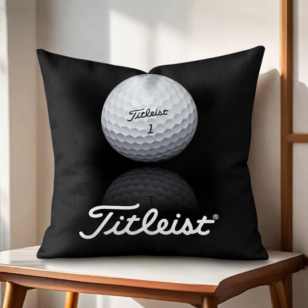 Golf Sports TTitleistS Cushion Cover Natural Linen Organic Fabric DoubleSided Printing Couch Pillow Covers Home Decor