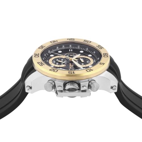 Invicta I-Force Quartz Watch, 51mm Case, Black Polyurethane Strap, Black Dial, 19253, Men's, Officially Imported