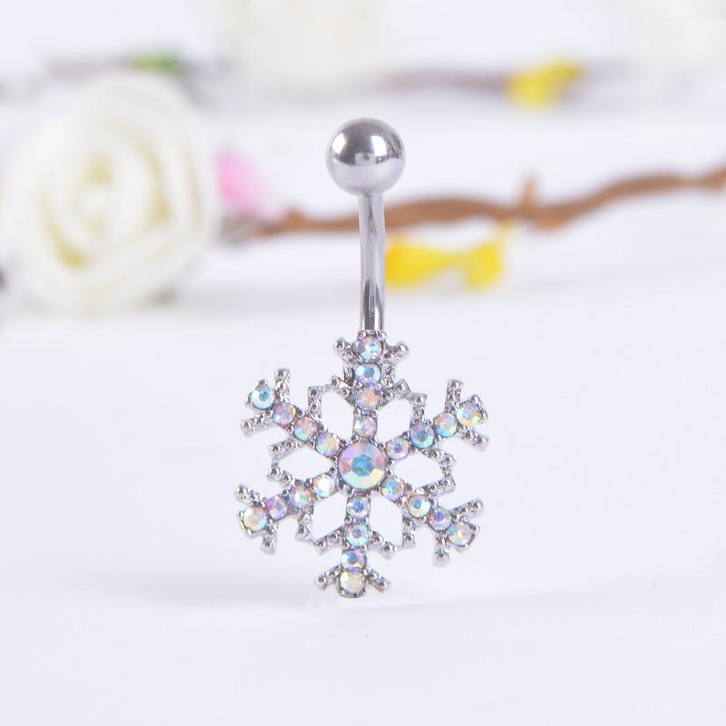 1/2 Stück Sommer Stern Schnee Bauchnabelringe Trendy Nabelpiercing Ombligo Frauen Pircing