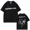 Alternative Metal Rock Band System of A Down Graphic T Shirt Men Casual Cotton Vintage Tshirts Male Oversized Streetwear