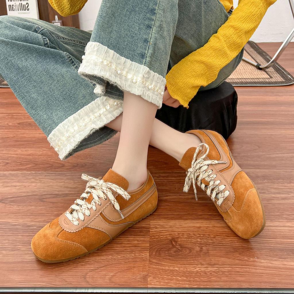 Grape mother summer new retro dad shoes women's trendy cool outer wear high-end sports shoes front lace-up college style