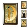 Vintage-Style Vintage Card Case Versatile Design Metal Material Metal Case Easy Snap Multi-function Card Holder