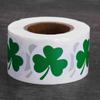 St. Patrick'S Day Sticker Roll Irish Clovers Sticker Roll 3 Leaf Clovers Sticker For Bag Box 500pc Day Stickers