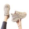 High-top autumn and winter velvet sneakers 22 new student flat-bottomed lightweight dad shoes trendy