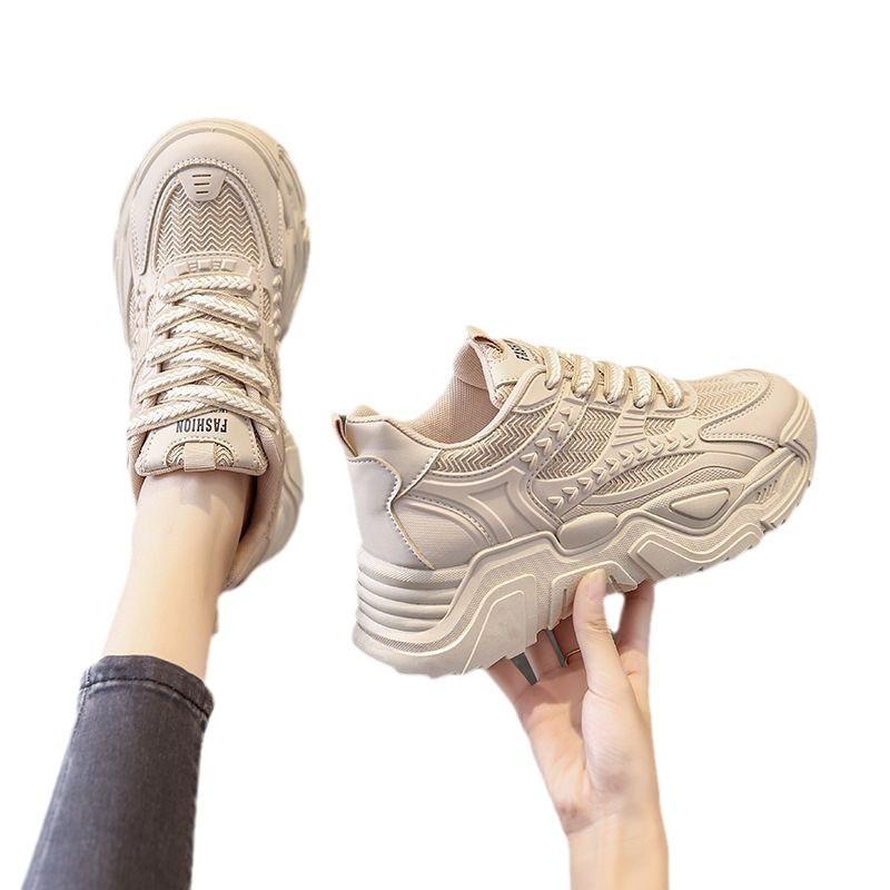 High-top autumn and winter velvet sneakers 22 new student flat-bottomed lightweight dad shoes trendy