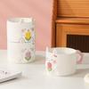Cartoon Little Rabbit Ceramic Mug Creative Stacked Cups High Beauty Office Coffee Cup with Hand Gift Couple Mugs Birthday Gift