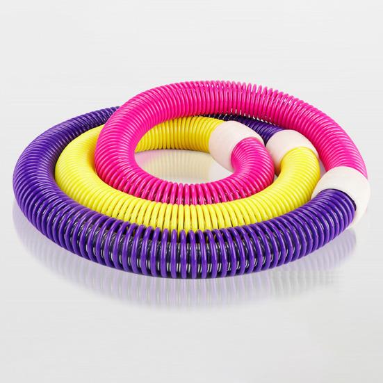 Cerchio Hula Hoop Morbido Ponderato con Molla Amico della Vita Pieghevole per Fitness Portatile Palestra Domestica Uomini Donne Adulti Corpo Vita Dimagrante Attrezzatura per Esercizio