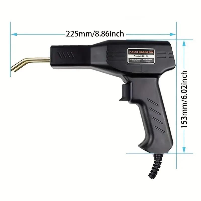 Plastic Welder Gun Car Bumper Soldering Machine with 4 Types of Staples for Bumper Kayak Plastic Product Repairs Welding Tool