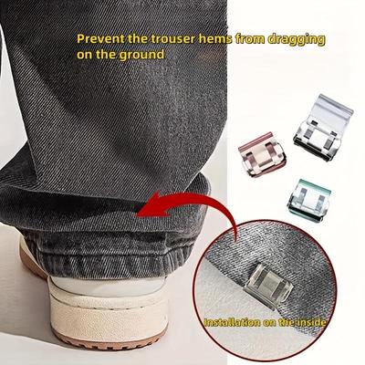 Lnvisible Leg Shortening Clip, Non-Slip Pants Edge Clip, Used For Anti-Drag Pants Hem Fixing Device, Seam-Free Hidden