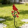 Metal And Iron Art Decoration Garden Decoration Red Bird Outdoor Metal Crafts