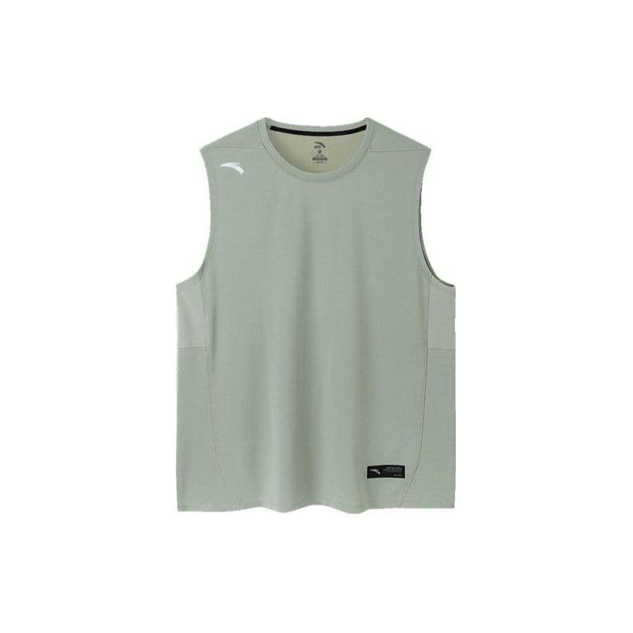ANTA Tank Tops Men s Bean Gray Crew Neck Thin Straight Fit 952427112-1 S