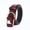New Women'S Belt Double-Sided Leather High-Quality Pin Buckle Waist Thin Belt With Dress Cowhide Belt Women