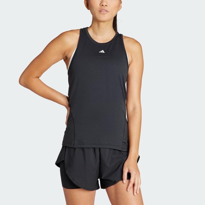 adidas Diseñado Para Entrenar Top Sin Mangas Transpirable Tops de Mujer Negro IQ2652