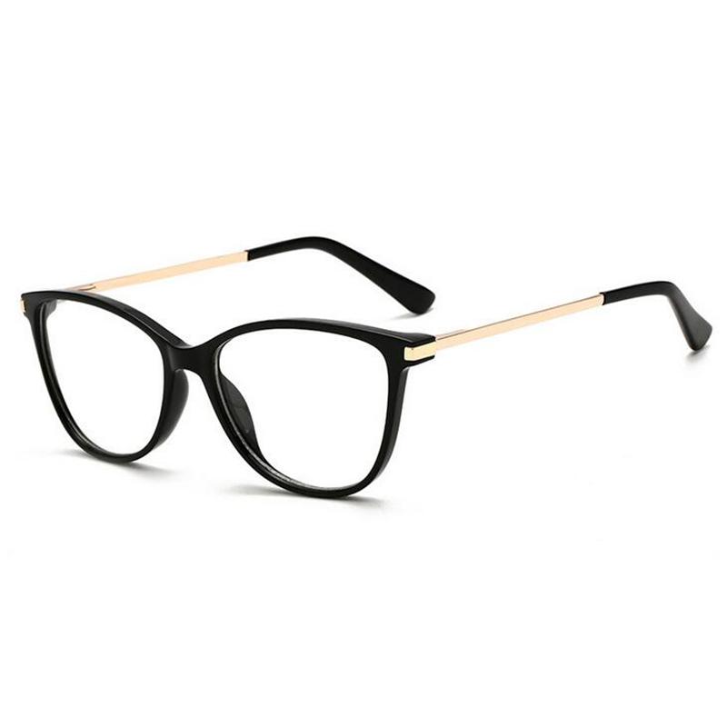 Anti Blue Light Cat Eye Myopia Glasses Women Brand Designer Spring Leg Prescription Spectacles Frame Diopter 0 -0.5 -0.75 To -6