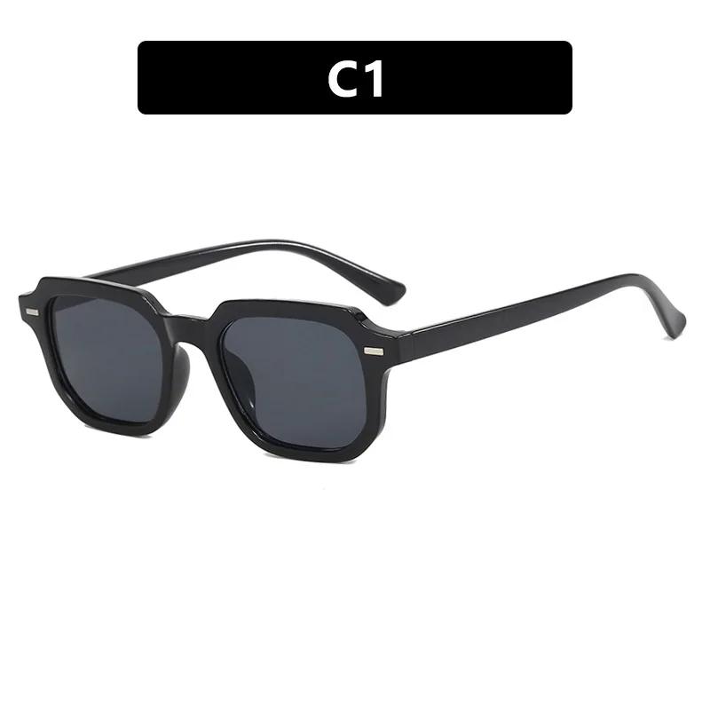 Fashion Vintage Square Sunglasses Woman Retro Sun Glasses Female Blue Mirror Eyewear Brand Designer Gradient Oculos De Sol