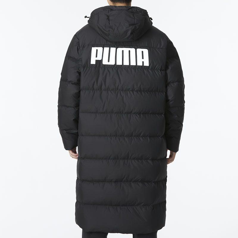 Puma TRN EDGE Down Jackets Men's Black Hooded Moderate Quilted Down Jacket 849985-01