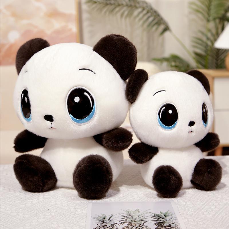 Cartoon Cute Red Panda Doll Plush Toy Zoo Black And White Panda Doll Children Soothing Doll