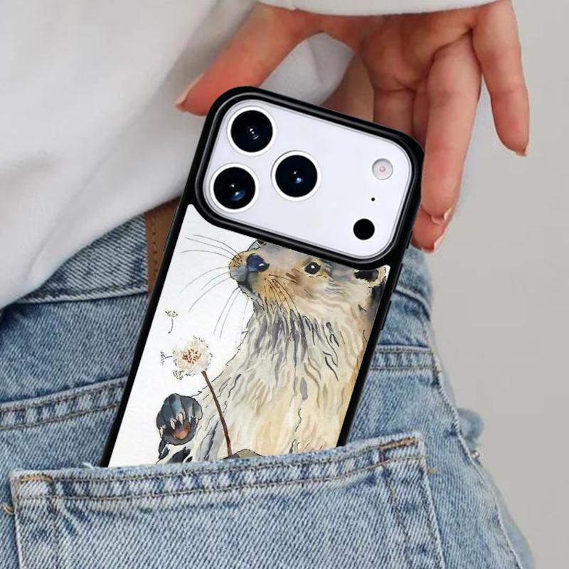 

Animal otter Cute Phone Case for iPhone 16e 15 14 13 12 17 Pro Max Plus Air 17pro Cover Coque iPhone 14