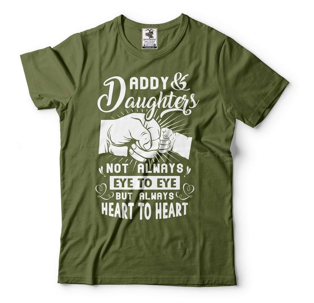 Daddy Daughters Shirt Not Always Eye To Eye But Always Heart To Heart Shirt Unisex T-Shirt XXL