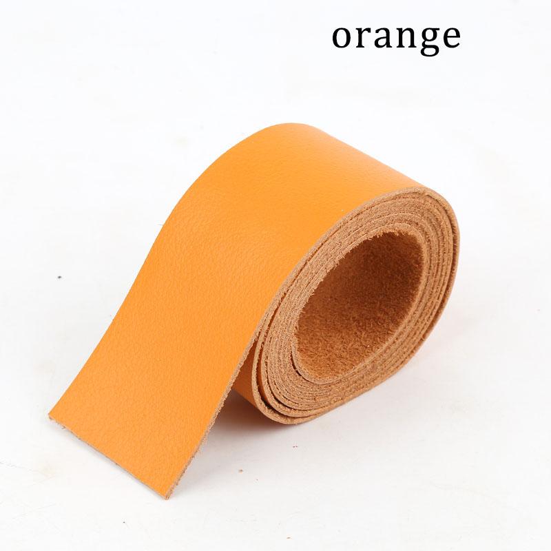First-layer cowhide leather with a distressed pattern, 1.2mm edging strip, handmade DIY strap, clothing accessory, soft leather