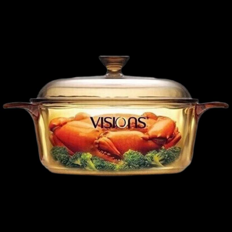 VISIONS Corning 1.25L Transparent Glass Pot
