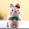 1Pcs Cute Little Bear Little Rabbit Plush Toy Cartoon Keychain Decorative Bag Pendant Children'S Gift