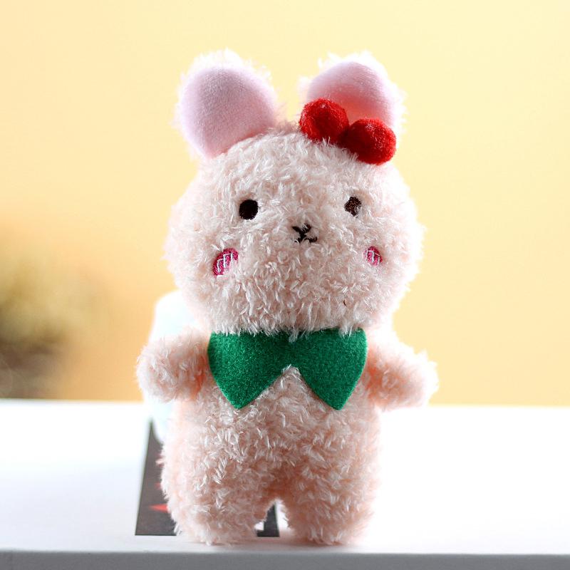 1Pcs Cute Little Bear Little Rabbit Plush Toy Cartoon Keychain Decorative Bag Pendant Children'S Gift