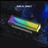 PARTSYN ARGB NVMe M.2 SSD 2280 Memory Heatsink Radiator with Infinity Lens, Addressable RGB 16.8 Million Colors, 5V 3-pin (Silver)